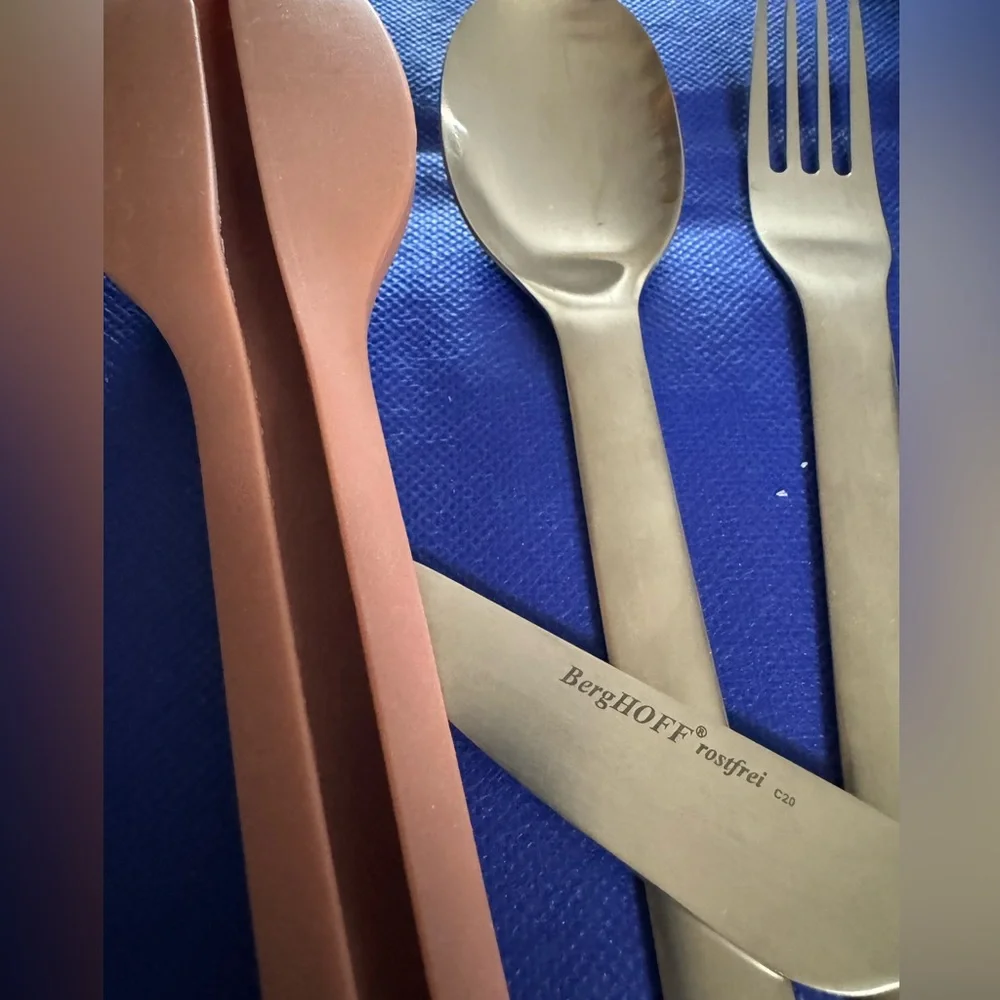 BergHOFF Leo Premium 18/10 Stainless Steel 4Pc Reusable Travel Flatware-NWT/NIB